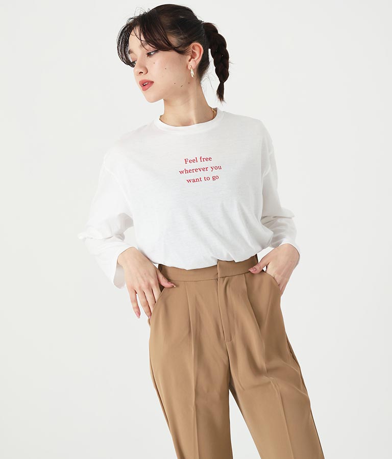 テーパードパンツ×ロングTシャツセット(ボトムス・パンツ /Tシャツ・ロングパンツ) | ANAP
