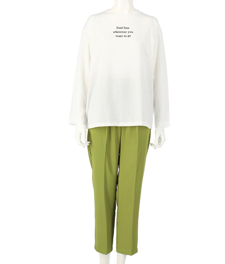 テーパードパンツ×ロングTシャツセット(ボトムス・パンツ /Tシャツ・ロングパンツ) ANAP レディースファッション通販ANAPオンライン