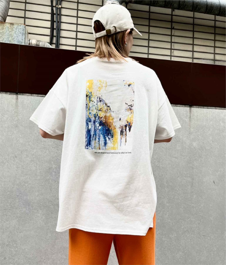 バックアート風フォトプリントTシャツ(トップス/Tシャツ) | Settimissimo
