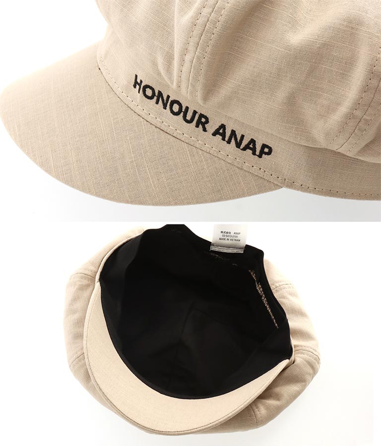 リネン混キャスケット(ファッション雑貨/ハット・キャップ・ニット帽 ・キャスケット・ベレー帽) | ANAP KIDS