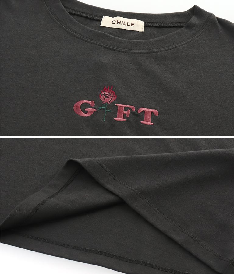 GIFTロゴショート丈Tシャツ(トップス/Tシャツ) | CHILLE