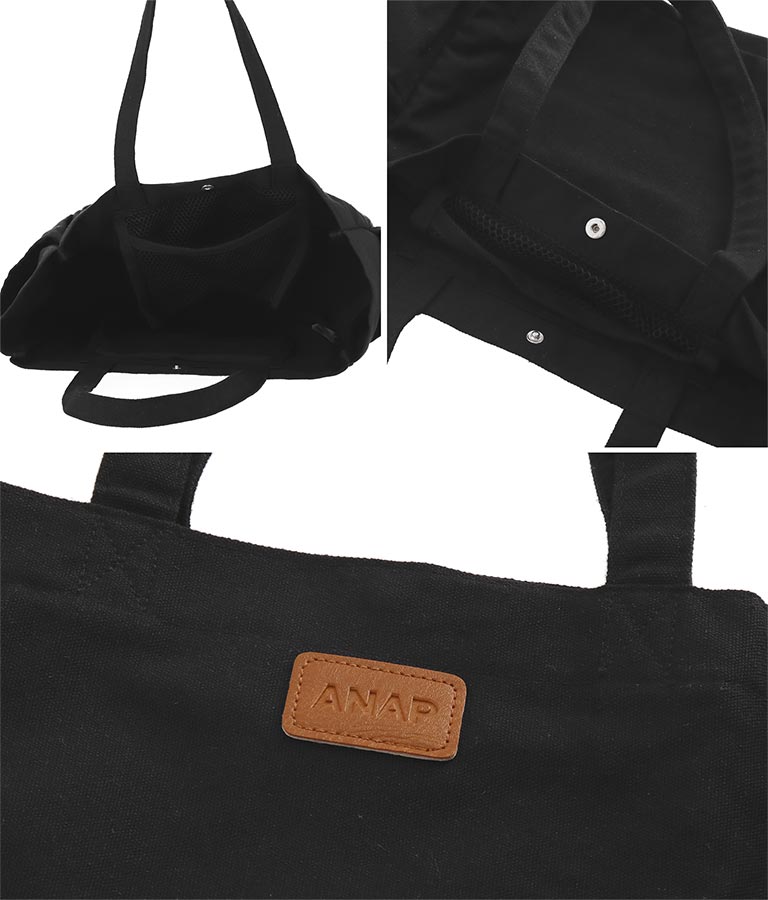 ANAPロゴ型押しポーチ付きキャンバスバッグ(バッグ・鞄・小物/トートバッグ) | ANAP