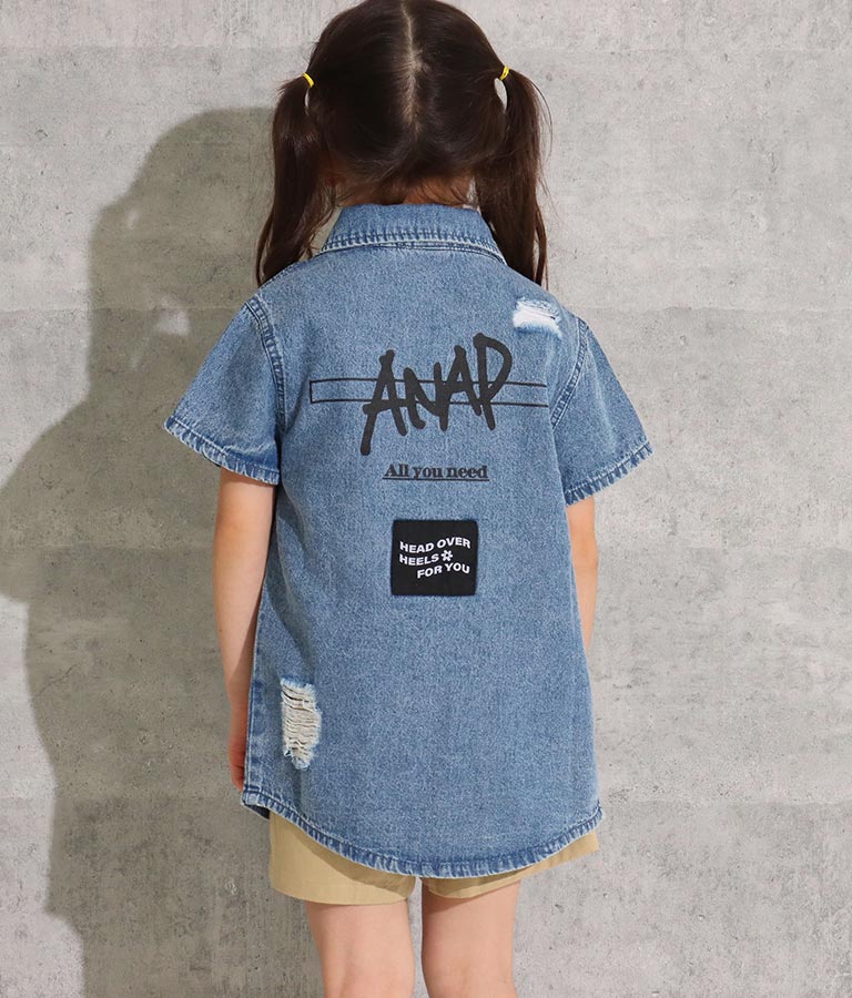 ダメージ半袖シャツ(トップス/シャツ・ブラウス) | ANAP KIDS