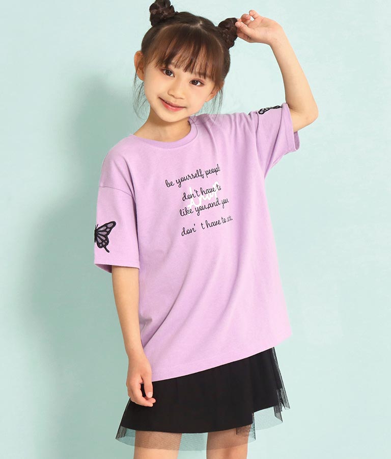 袖バタフライ刺繍ビッグTシャツ(トップス/Tシャツ) ANAP KIDS レディースファッション通販ANAPオンライン