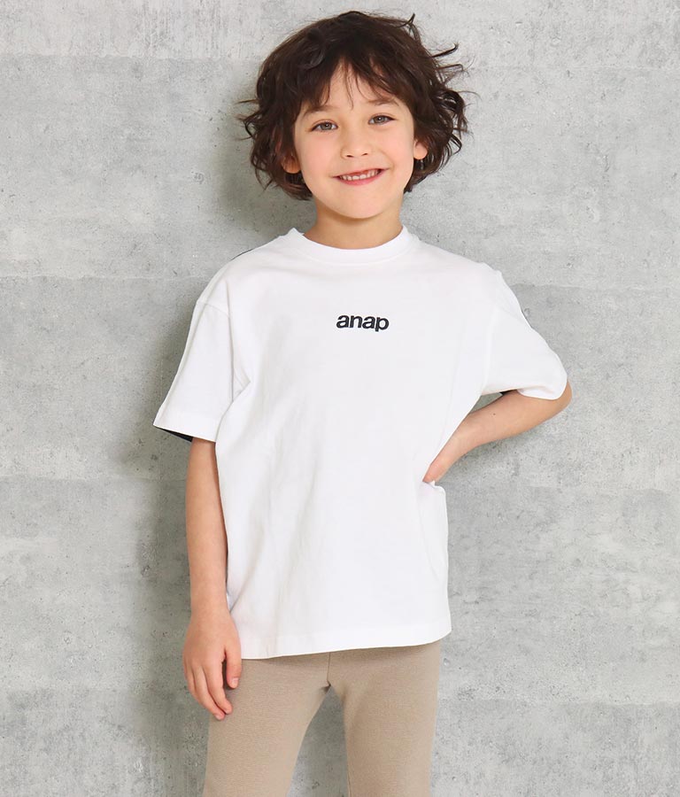 ANAPロゴ前後配色ビッグTシャツ(トップス/Tシャツ) | ANAP KIDS
