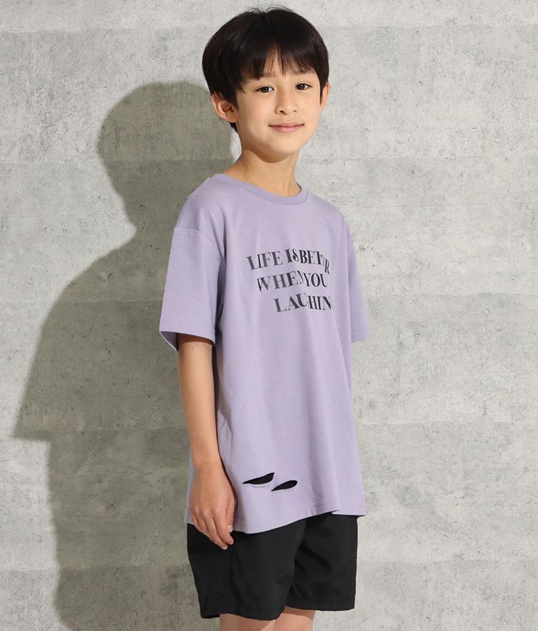 裾ダメージビッグTシャツ(トップス/Tシャツ) | ANAP KIDS