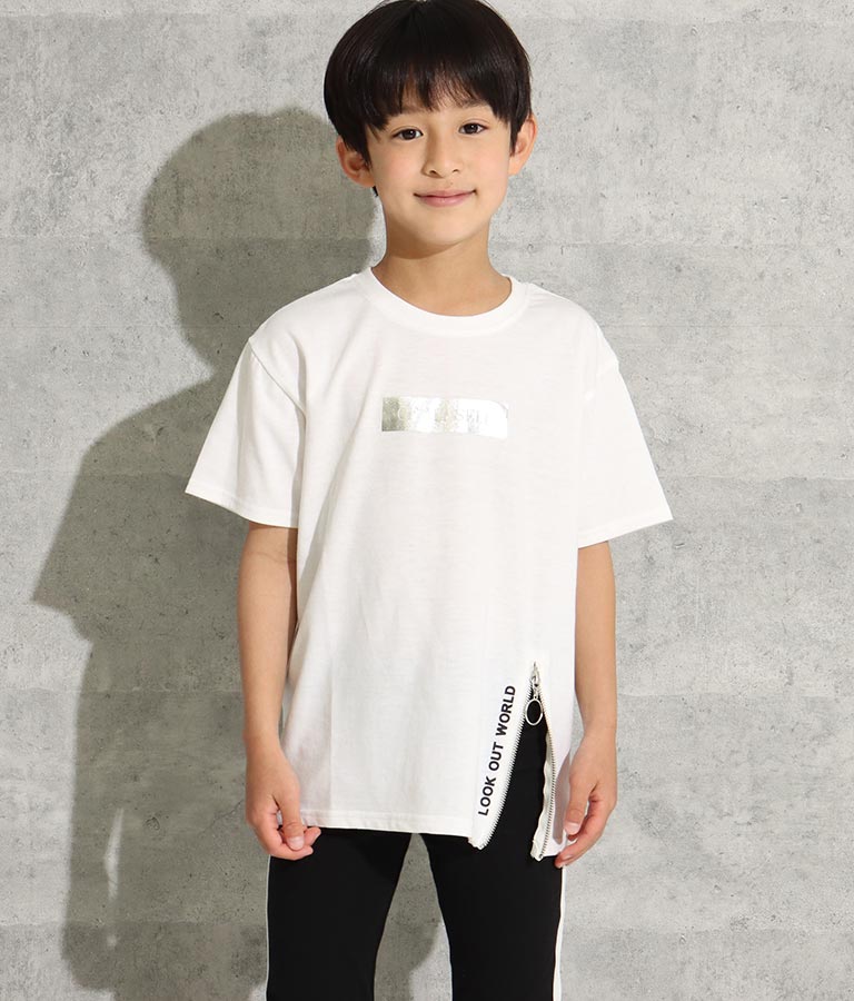 リングジップスリットビッグTシャツ(トップス/Tシャツ) | ANAP KIDS