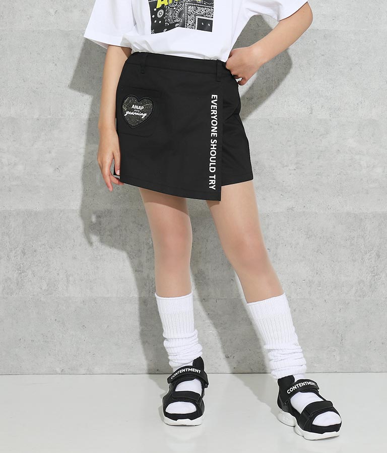 ラメクリアハートポケットスカパン(ボトムス・パンツ /ショートパンツ・スカート) | ANAP KIDS