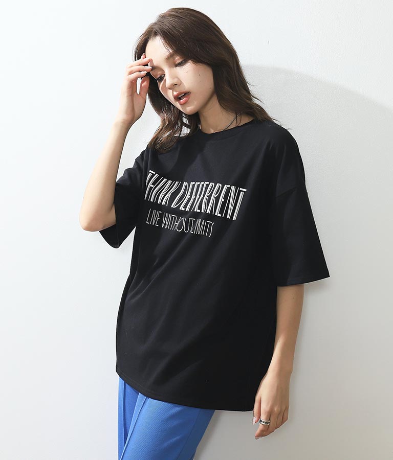 英字プリントシンプルTシャツ(トップス/Tシャツ) | ANAP