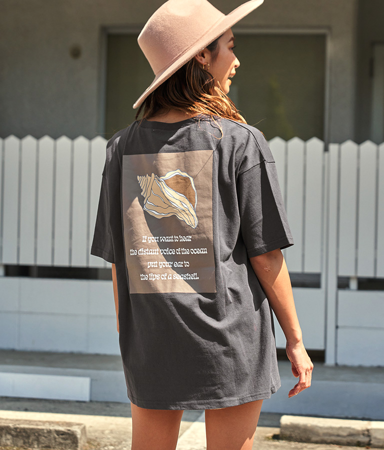 シェルデザインプリントTシャツ(トップス/Tシャツ・チュニック) | anap mimpi