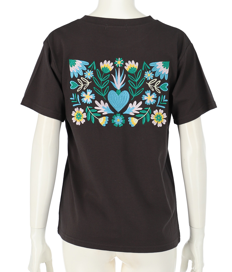 コラソンハート刺繍Tシャツ(トップス/Tシャツ) | anap mimpi