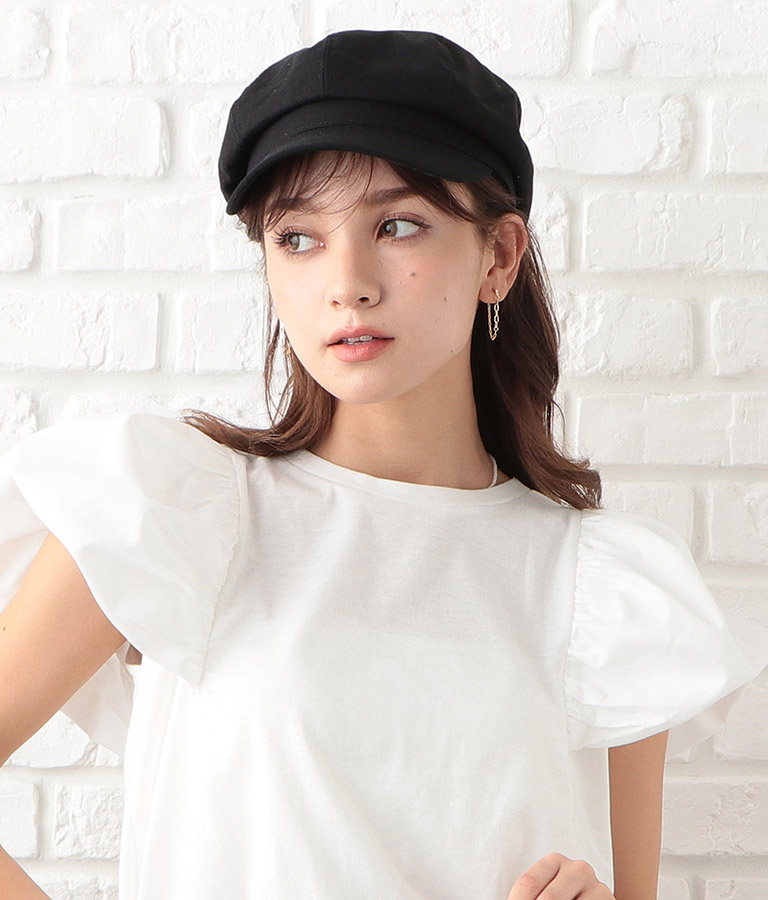 綿麻キャスケット(ファッション雑貨/ハット・キャップ・ニット帽 ・キャスケット・ベレー帽) | CHILLE