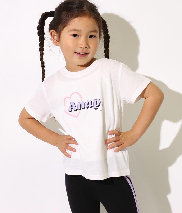 ハートANAPロゴTシャツ(トップス/Tシャツ) | ANAP KIDS