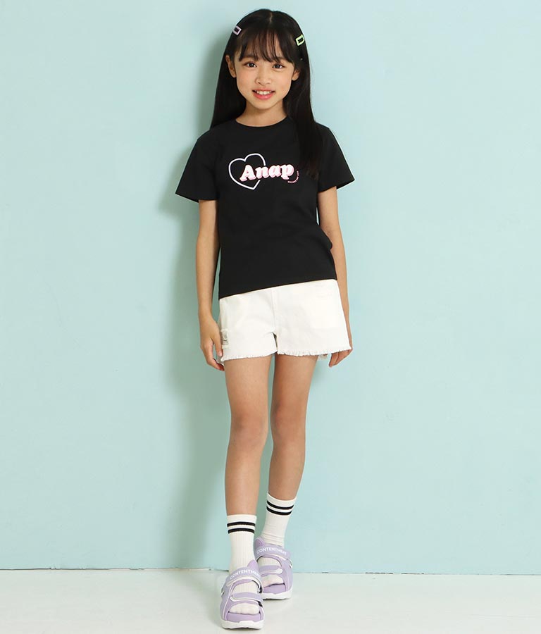 ハートANAPロゴTシャツ(トップス/Tシャツ) | ANAP KIDS