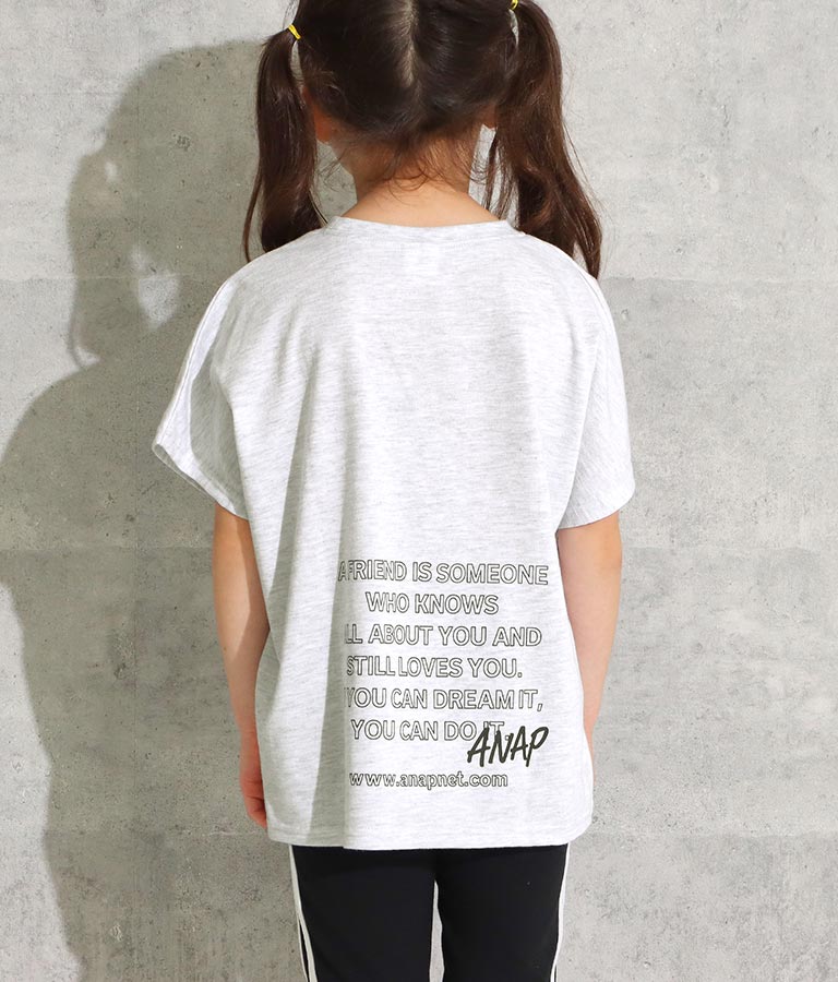 ドルマンスリーブロゴTシャツ(トップス/Tシャツ) | ANAP KIDS