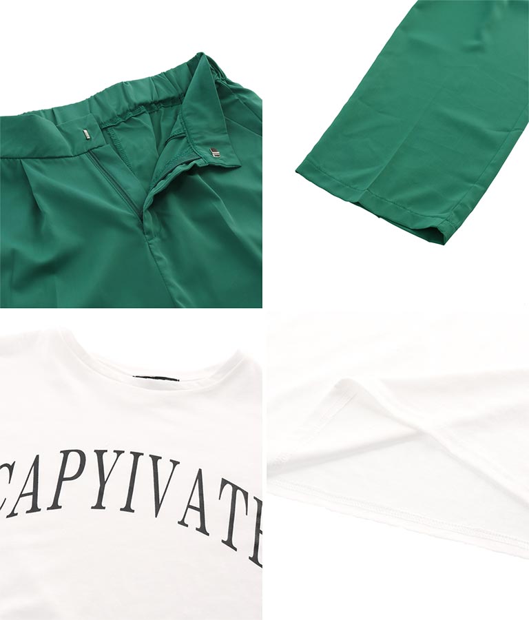 プリントTシャツ×スラックスセット(トップス/Tシャツ・ロングパンツ) | ANAP