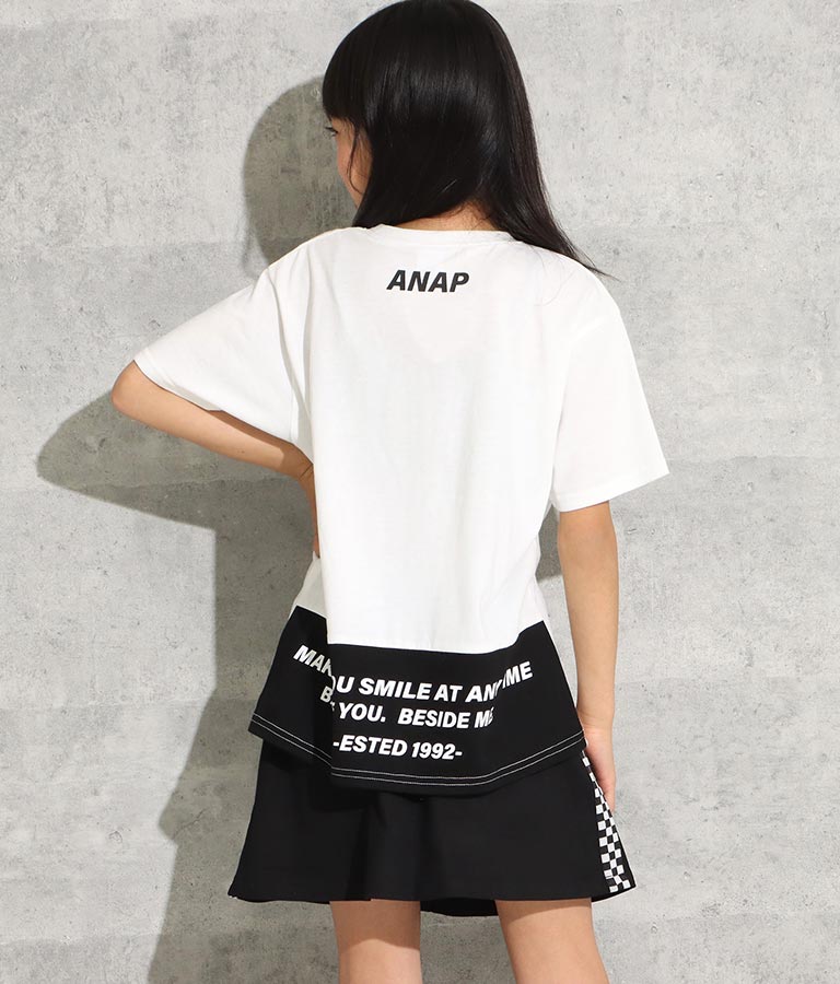 バック切替ビッグTシャツ(トップス/Tシャツ) | ANAP KIDS