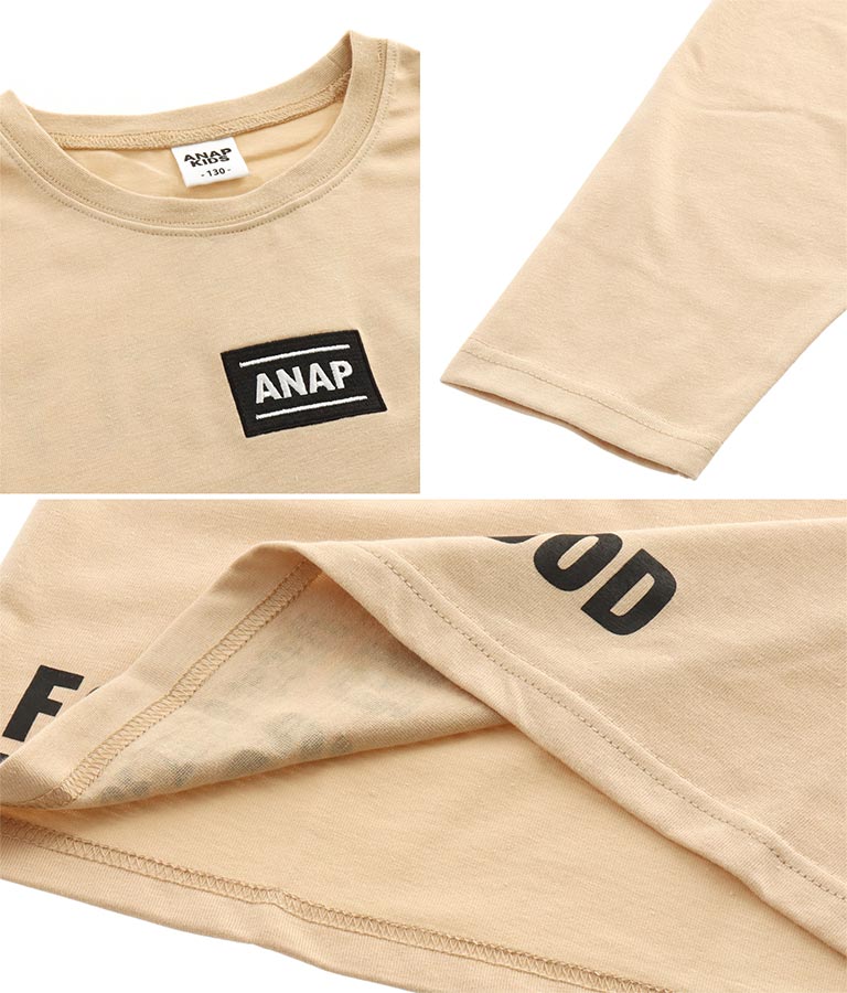 抗菌防臭ボックスロゴビッグロンT(トップス/Tシャツ) | ANAP KIDS