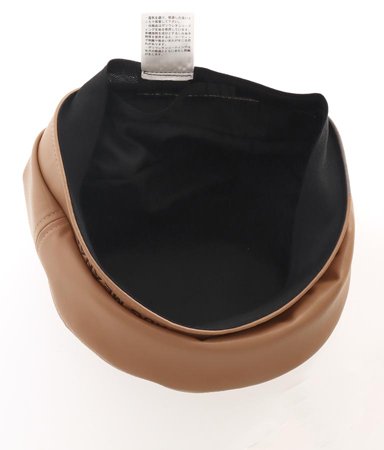 フェイクレザーベレー帽(ファッション雑貨/ハット・キャップ・ニット帽 ・キャスケット・ベレー帽) | ANAP KIDS