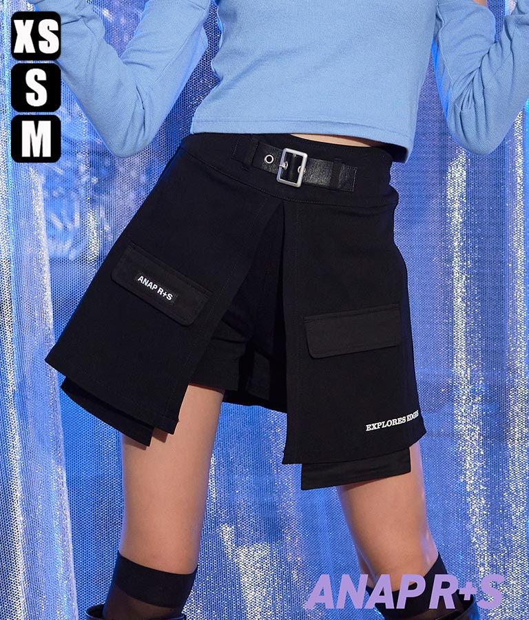 R Sデザインストレッチスカパン ボトムス パンツ ショートパンツ スカート Anap Girl レディースファッション通販 Anapオンライン