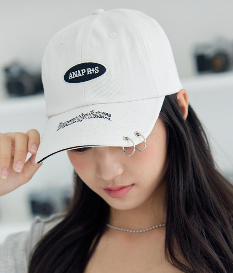 R+Sリング付キャップ(ファッション雑貨/ハット・キャップ・ニット帽 ・キャスケット・ベレー帽) | ANAP GiRL