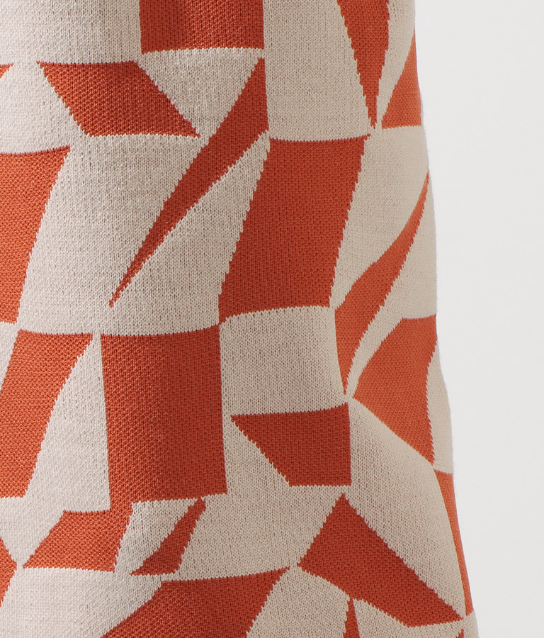 幾何学柄ジャガードニットスカート(ボトムス・パンツ /ニットスカート ・スカート) | Settimissimo