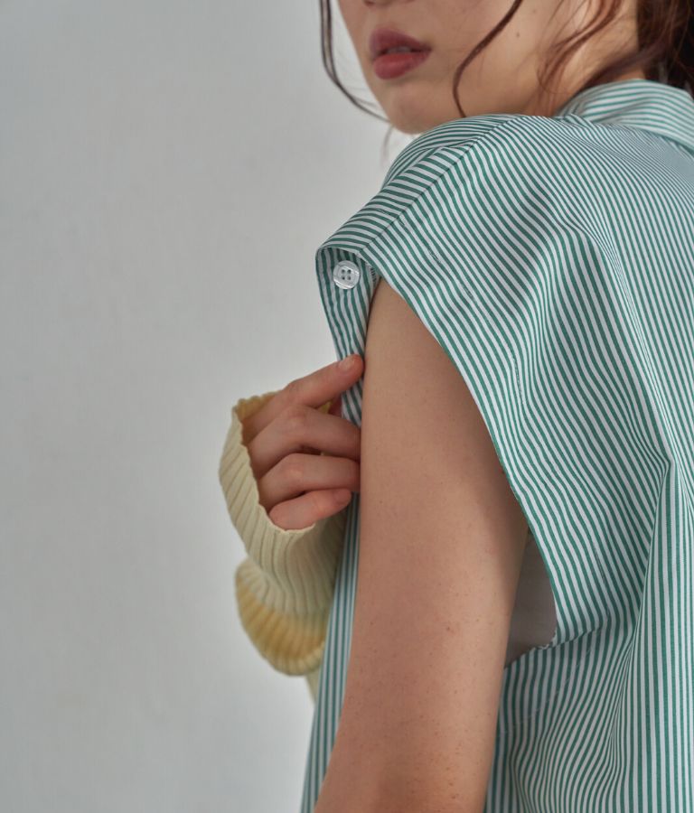 袖取り外しマルチウェイミニシャツワンピース(ワンピース・ドレス/チュニック・シャツ・ブラウス・ミニワンピ) | CHILLE